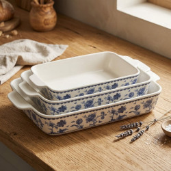 Porcelain Baking Dish Set 3 Pcs